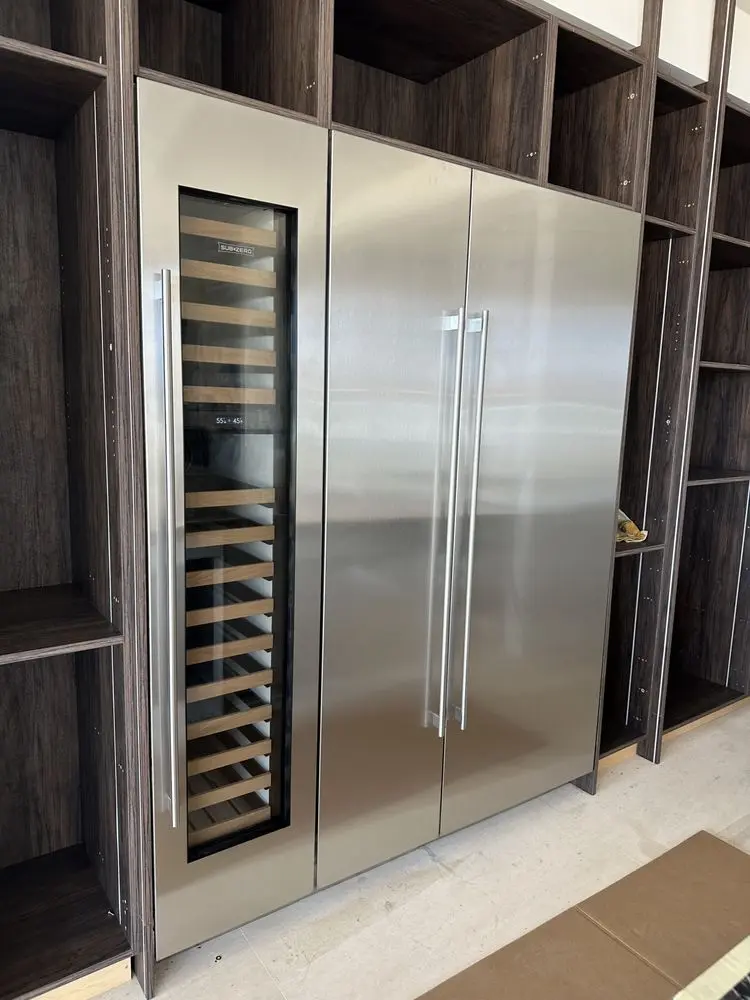 Sub-Zero Wine & Refrigerator Column installation in Newport Coast