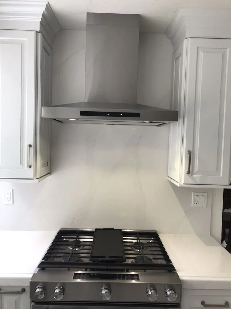 Under-Cabinet Stainless Hood installation in Villa Park
