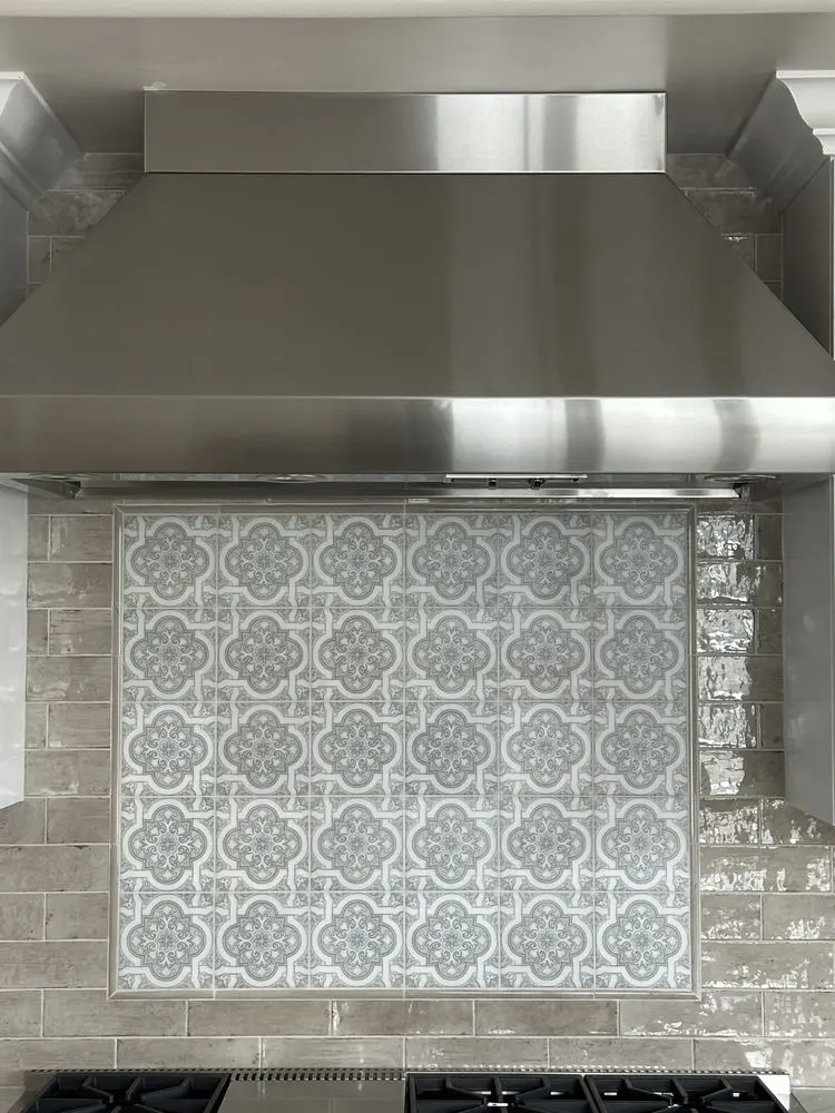 Vent Hood & Patterned Tile installation in Coto de Caza