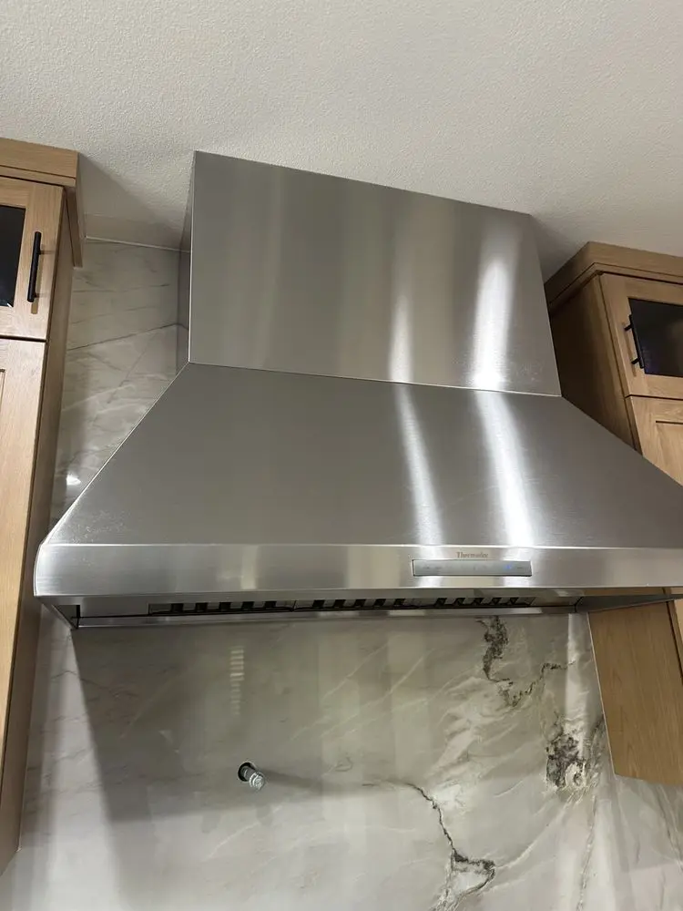 Wall-Mount Stainless Range Hood installation in Newport Beach