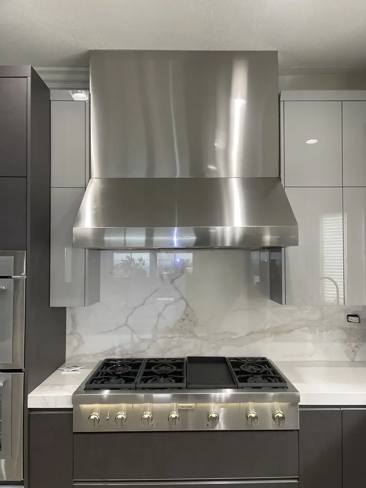 Wide Stainless Range Hood installation in Laguna Niguel