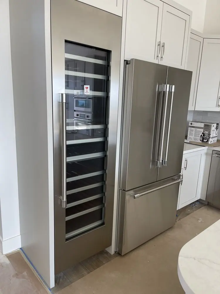 Wine Column & Bottom-Freezer Fridge installation in Laguna Niguel