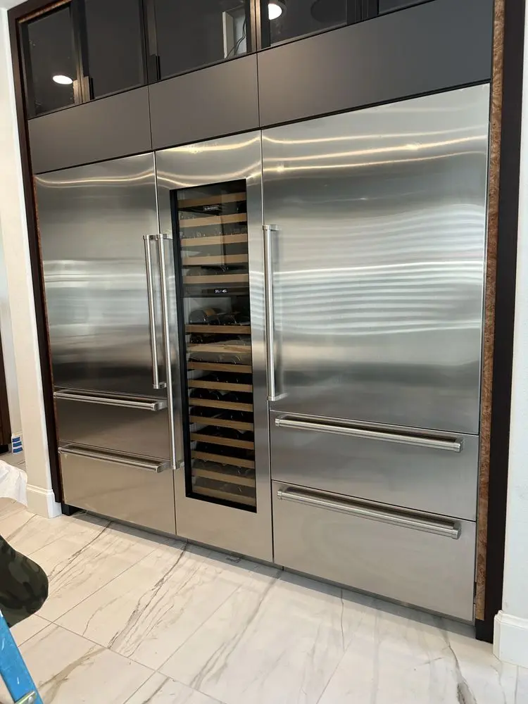 Wine Column Refrigeration Suite installation in Shady Canyon