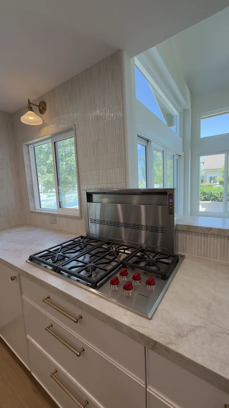 Wolf Cooktop and Best Downdraft installation in Irvine by Peerless Group