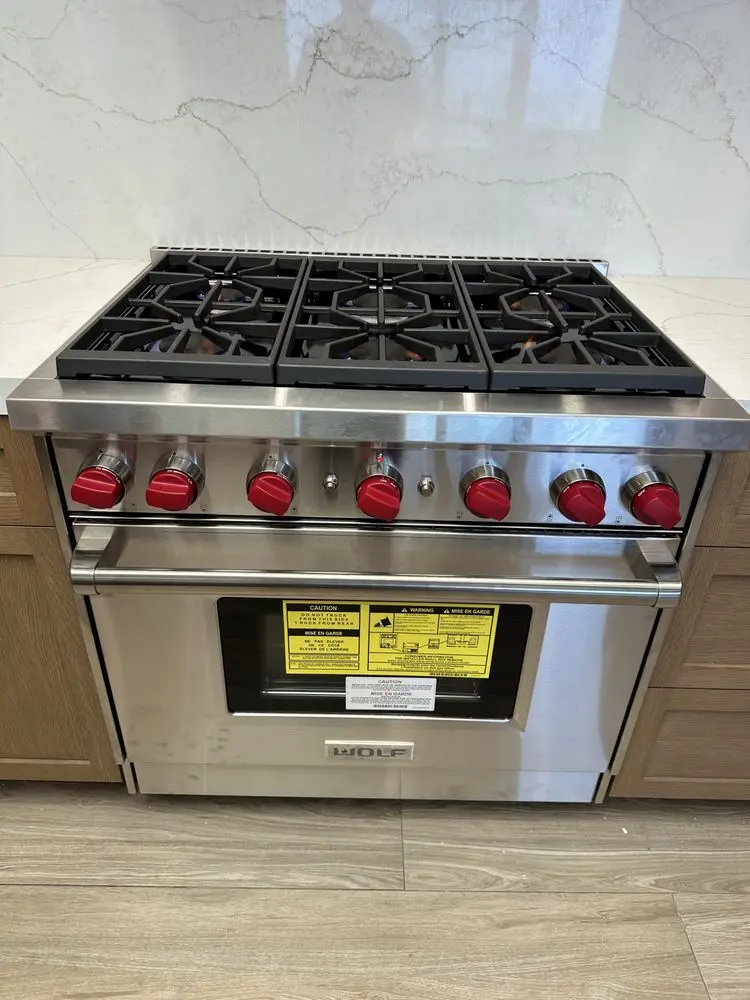 Wolf Professional Gas Range installation in Irvine