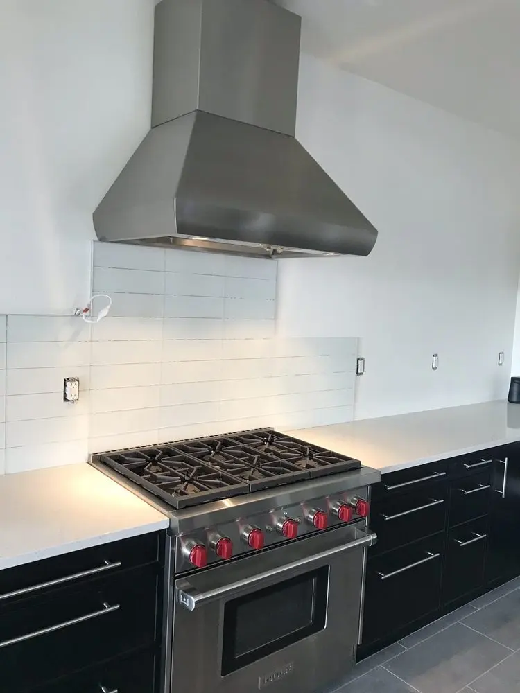 Wolf Range & Stainless Hood installation in Corona del Mar