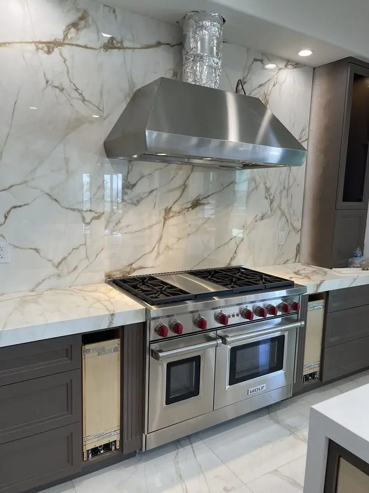 Wolf Range & Stainless Hood installation in Dana Point