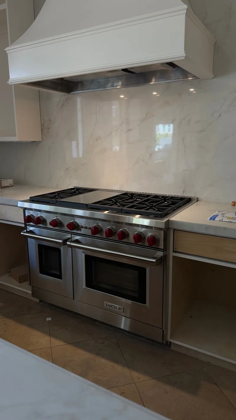48-inch Wolf range and hood in Villa Park