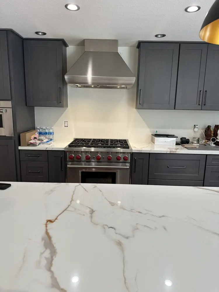 Wolf Range in Contemporary Kitchen installation in Newport Coast