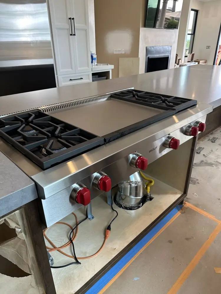 Wolf Rangetop Installation installation in Corona del Mar